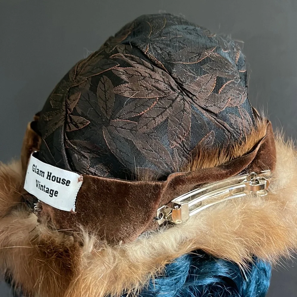 Vintage Mink Fur Tam Hat - Picture 12 of 14